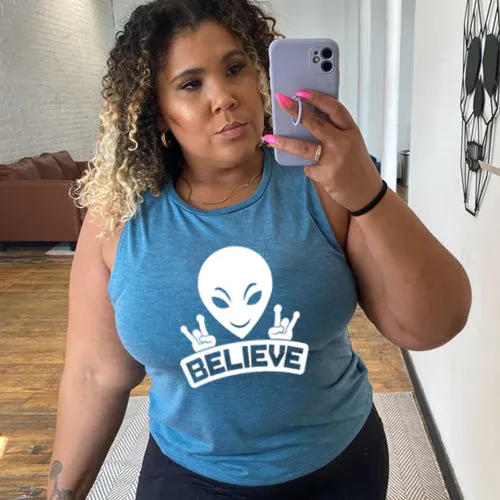 Alien Believe Muscle Tank