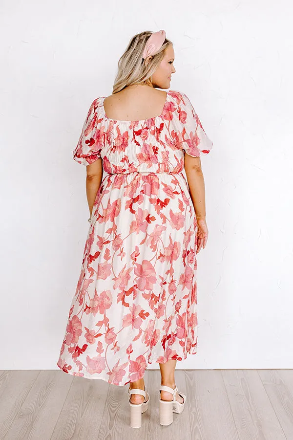 Along The Path Floral Midi Curves