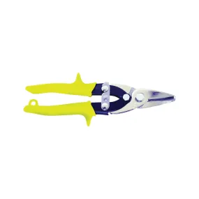 Crescent Wiss MPC3N Utility Snip, 9 in OAL, Straight Cut, Molybdenum Steel Blade, Non-Slip Grip Handle, Red Handle