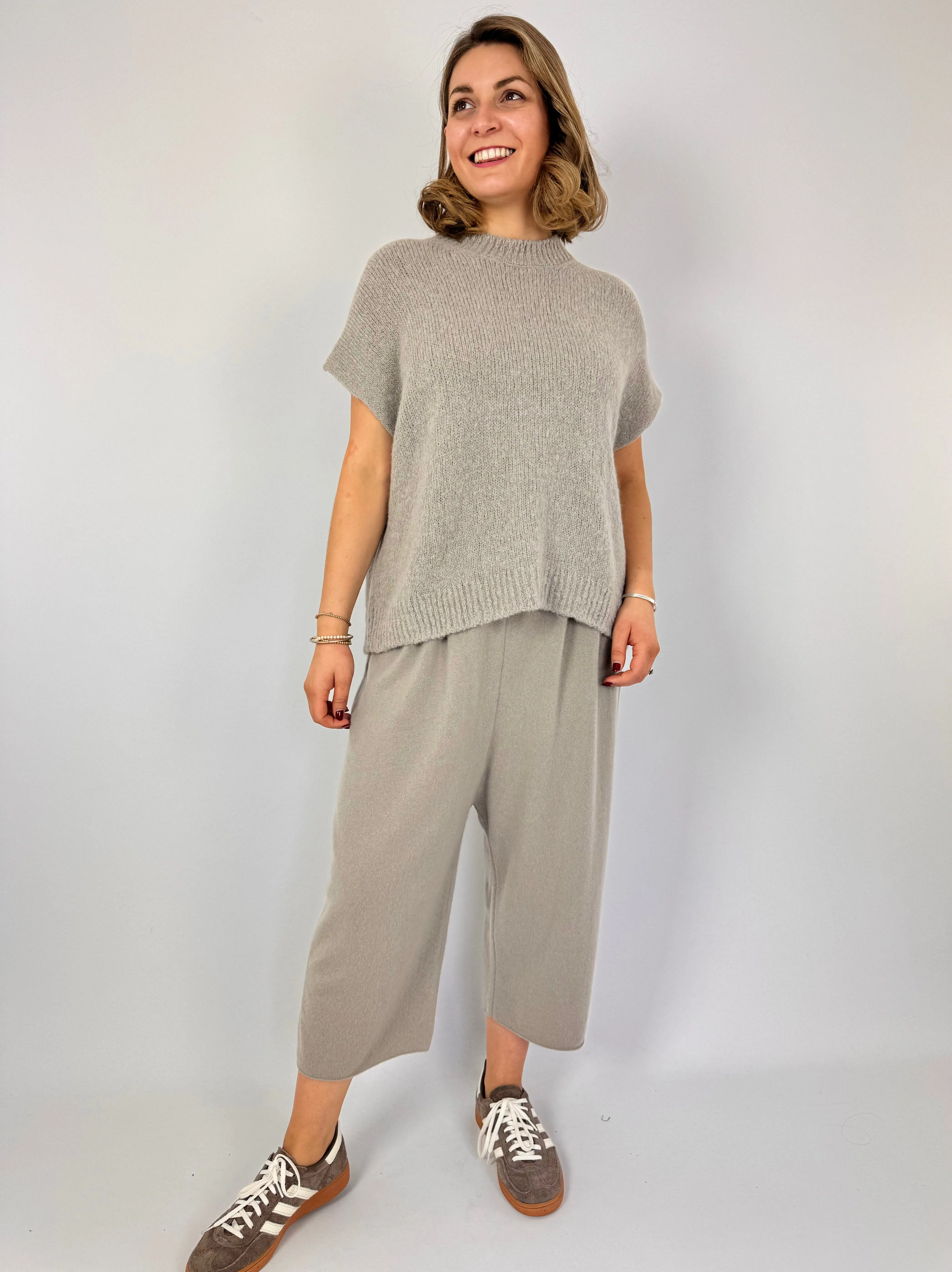 Evam Eva Lily Sleeveless Jumper Grege
