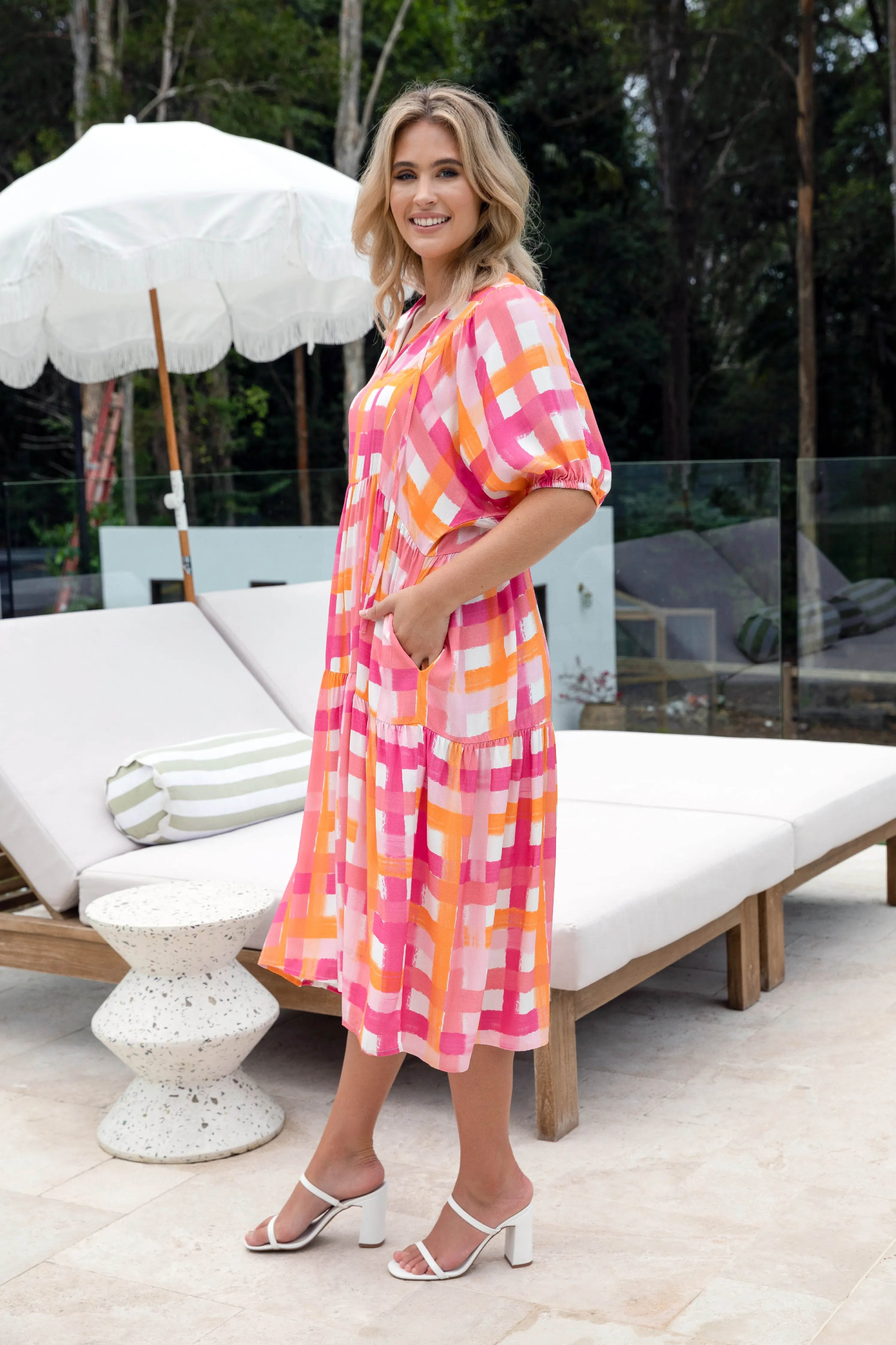FINAL SALE Roamer Midi Dress in Mamba