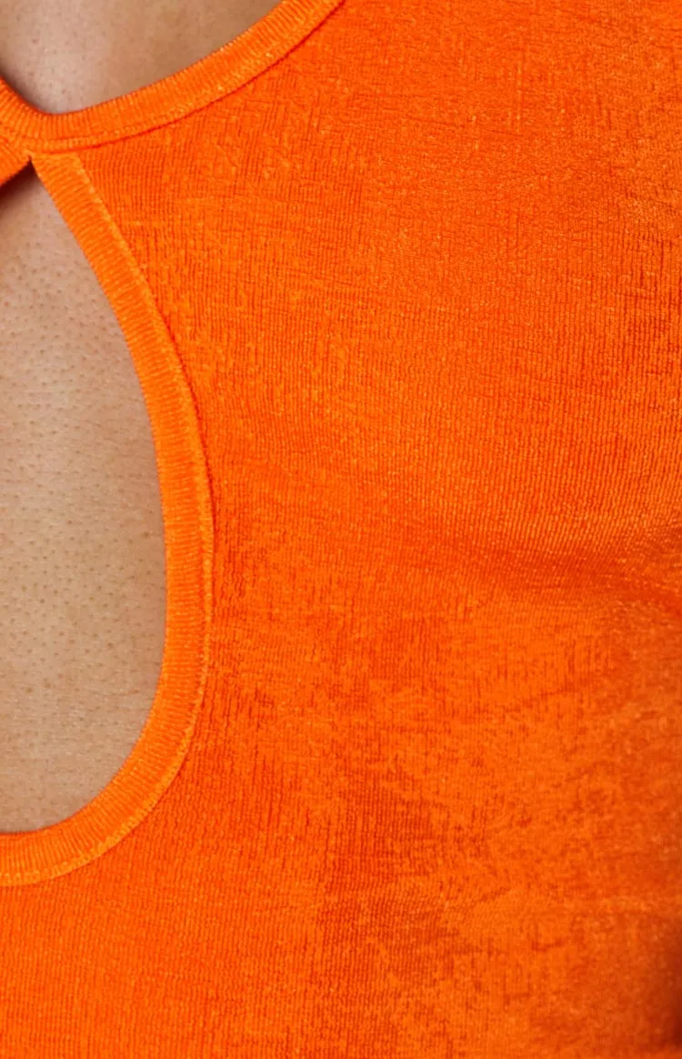 Helena Midi Dress Orange