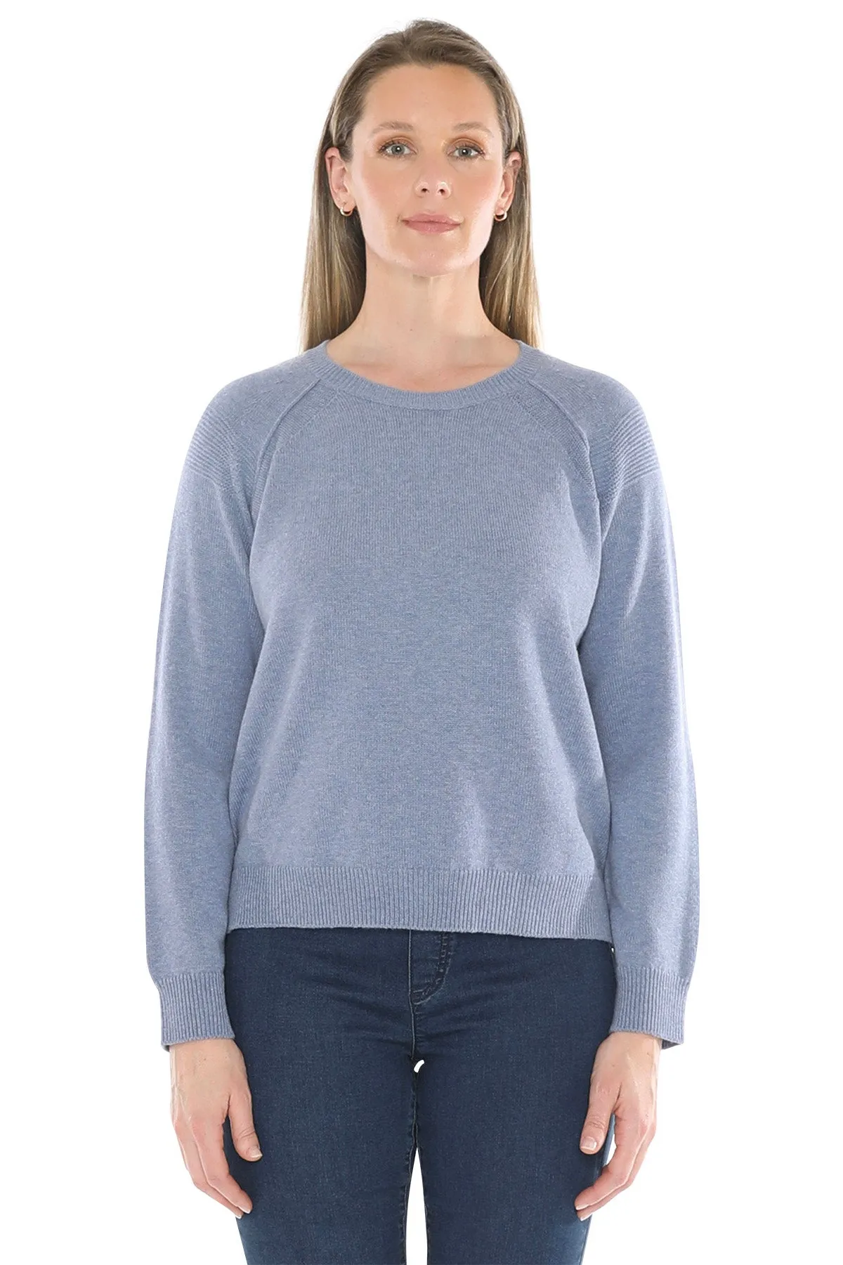 Jump Detail Raglan Pullover