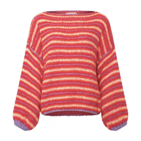 Kianella Knit Tomma Berry Stripe