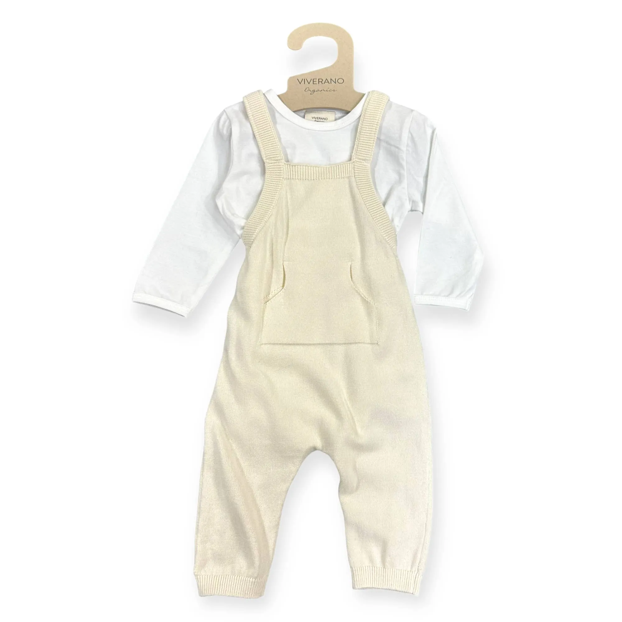 Milan Kangaroo Pocket Baby Overall   Bodysuit Set