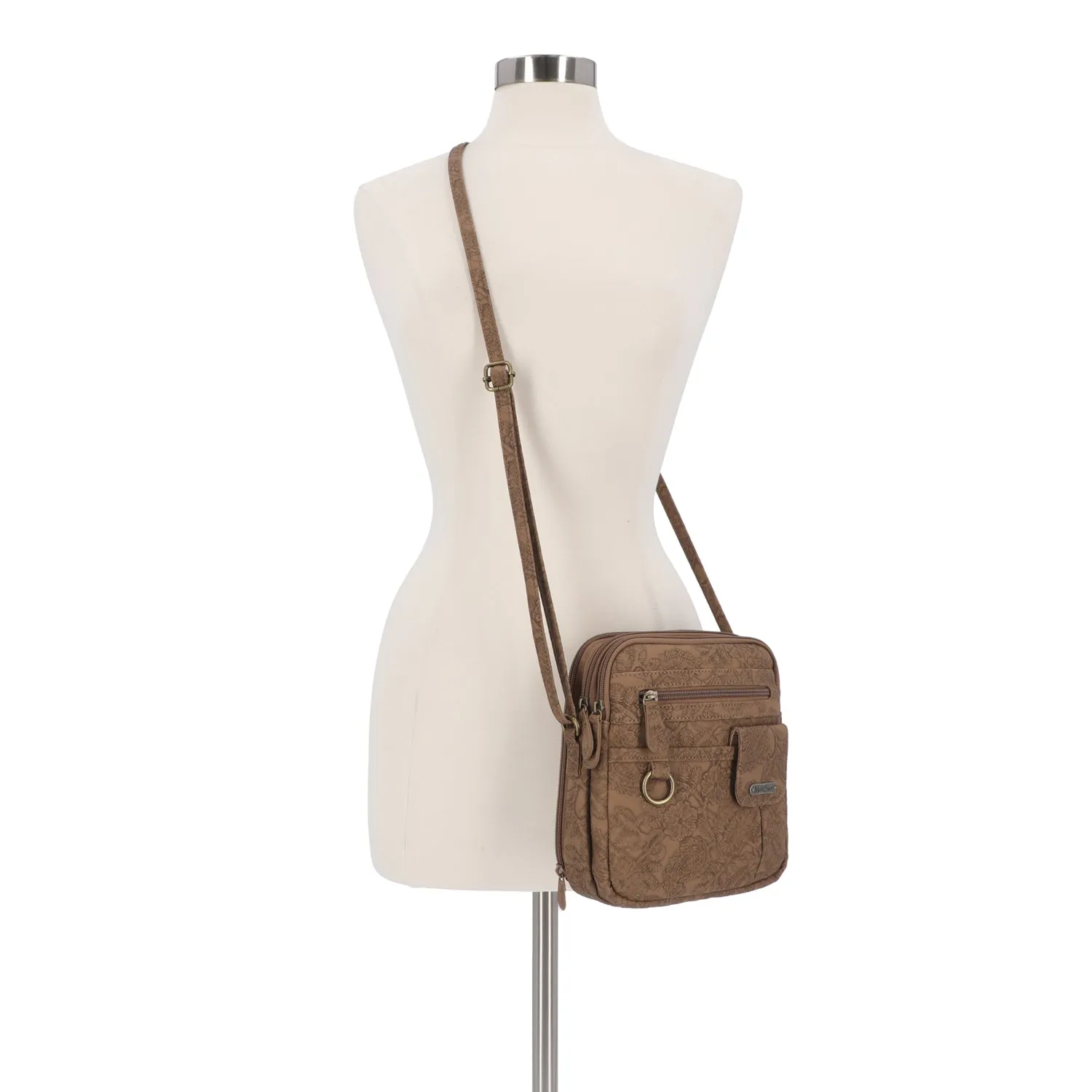 North South Zip Around Crossbody Bag