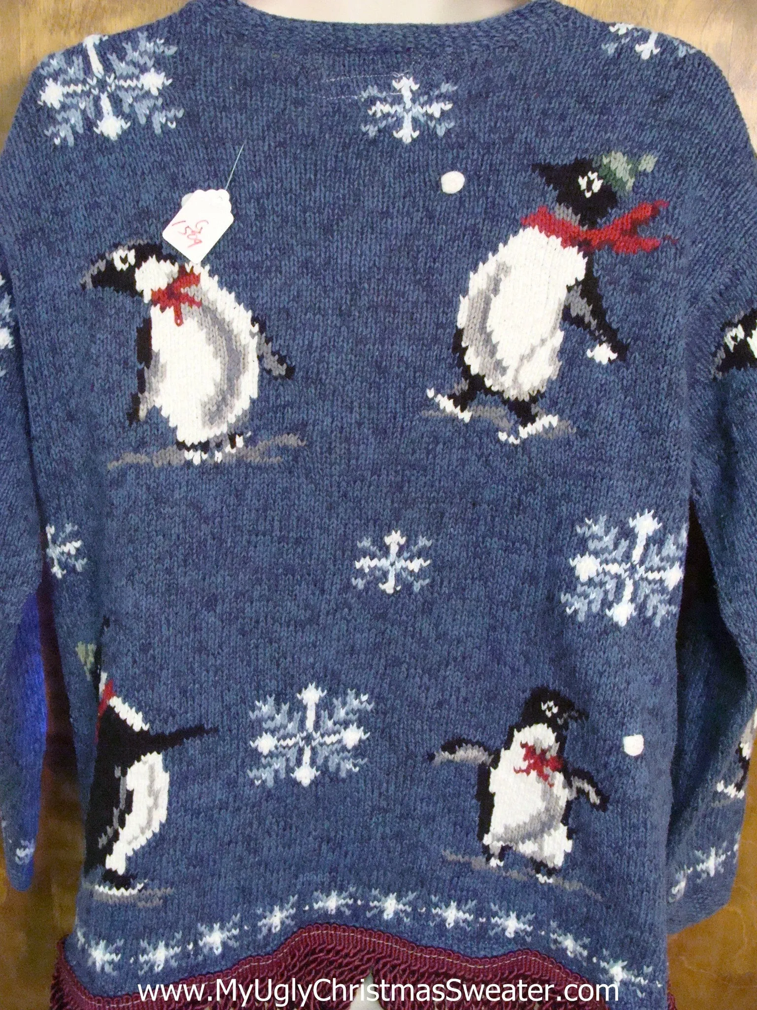 Penguin Party Light Up Ugly Xmas Sweater
