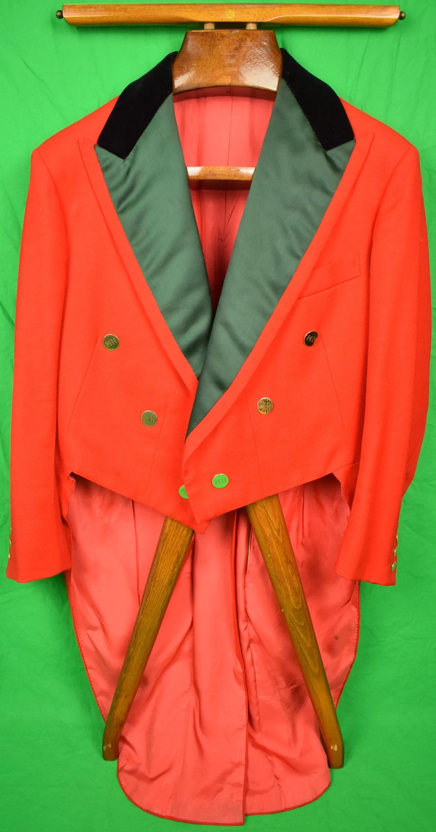 "Anderson & Sheppard Ltd 30, Savile Row c1974 Millbrook Hunt Ball Tailcoat" Sz 38R