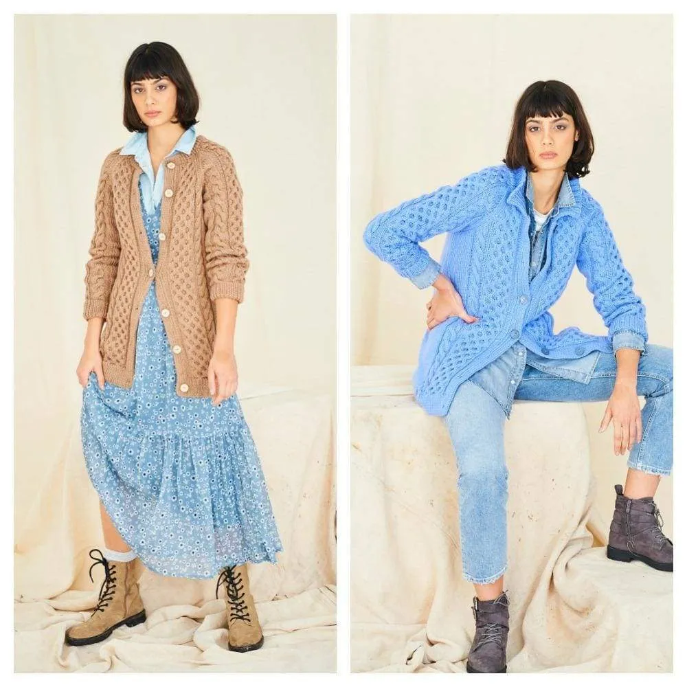 Stylecraft Ladies Aran Cardigan Knitting Pattern 9769