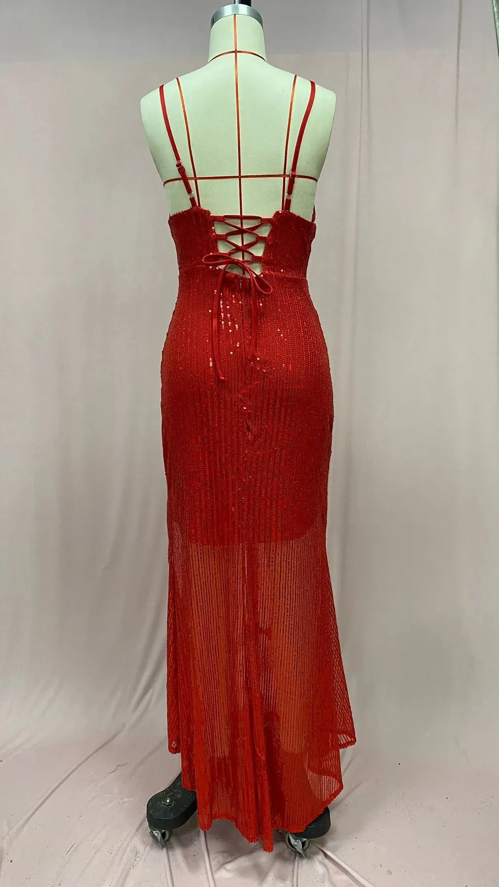 Summer New European And American Sexy Socialite Sequins Backless Dress