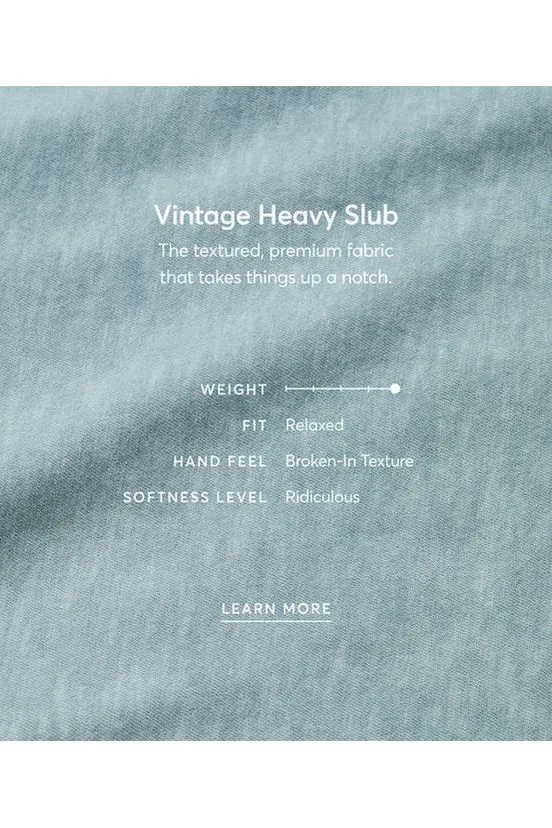 Vintage Heavy Slub Pocket Tee - Iceberg Green
