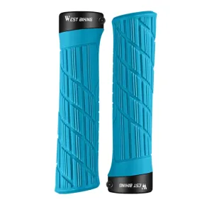 WEST BIKING Bicycle Anti-Skid And Shock-Absorbing Comfortable Grip Cover(Blue)
